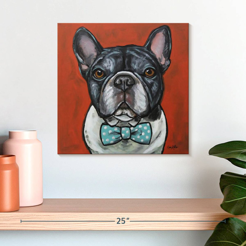 Crowle Frenchie Louie, H 16 po x l 16 po