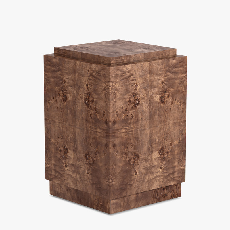 Table d'appoint Wesley Burl, Marron foncé