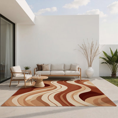 Tapis intérieur et extérieur Canyon Wisps