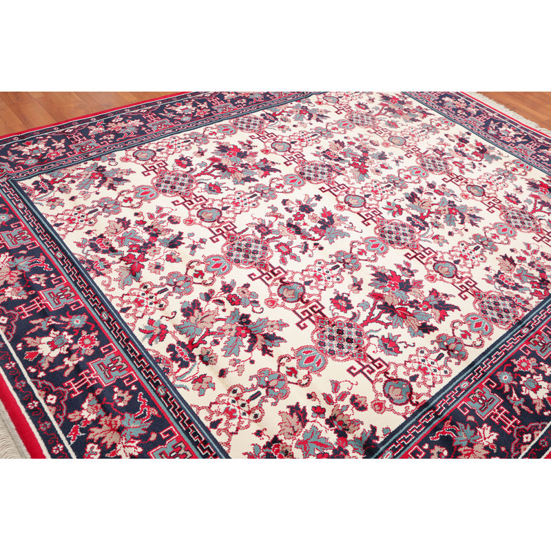 Tapis oriental aqua/brun clair/crème traditionnel Ahrens