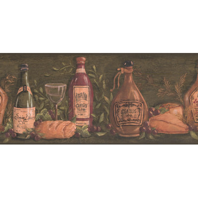 Bordure de papier peint L 15 pi x l 9 po Charli Kitchen