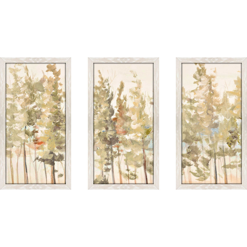 «Bosque Verde Brisa I», reproduction de peinture à l'acrylique à multiples images, L 52,5 po x H 33,5 po x P 1 po