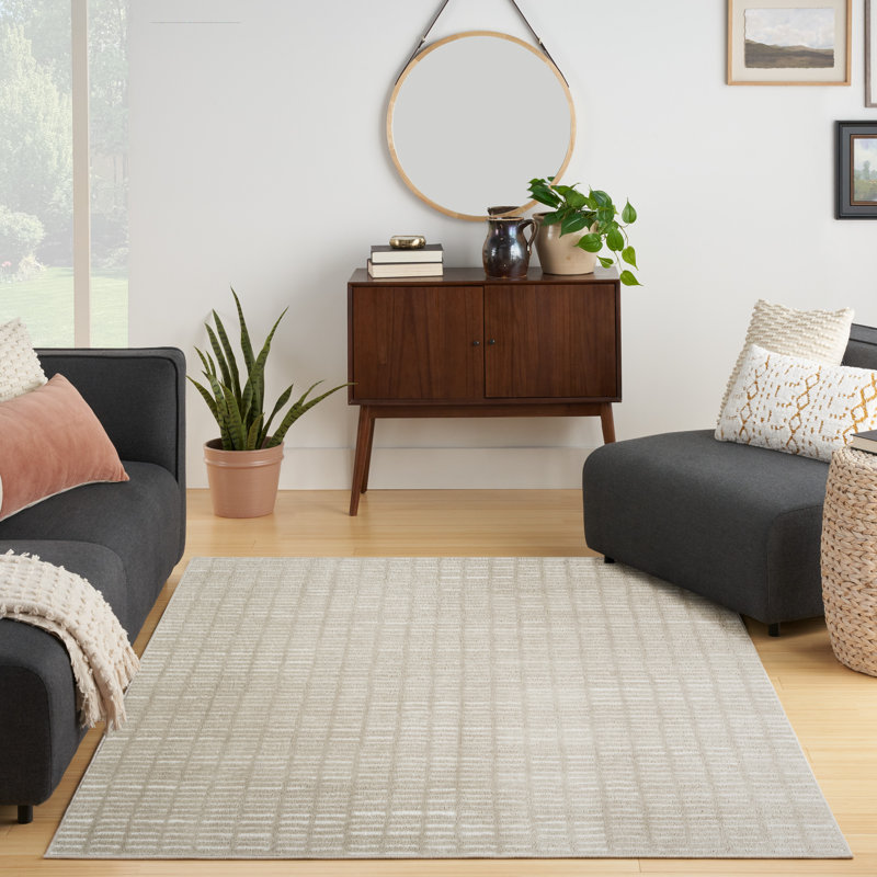 Abstract Area Rug, Rectangle 3'11" x 5'11"