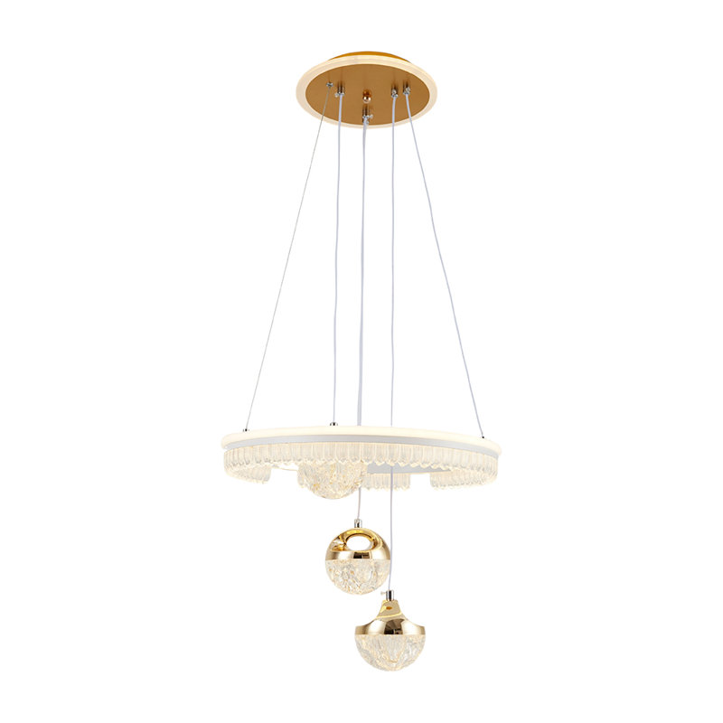 4 - Light Natural LED Dome Pendant
