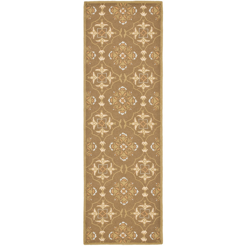Tapis d'intérieur en laine Hollander, Tapis de couloir beige