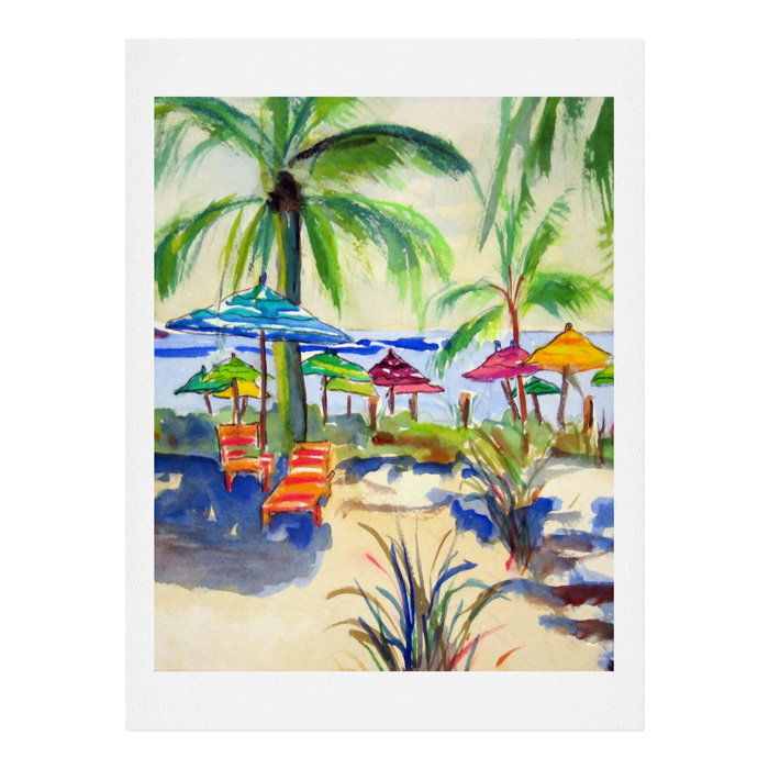 « Caribbean Time », reproduction d'art, H 24 po x l 18 po