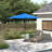 Kelton 10' W Crank Lift Auto-Tilt Patio Umbrella -925197243
