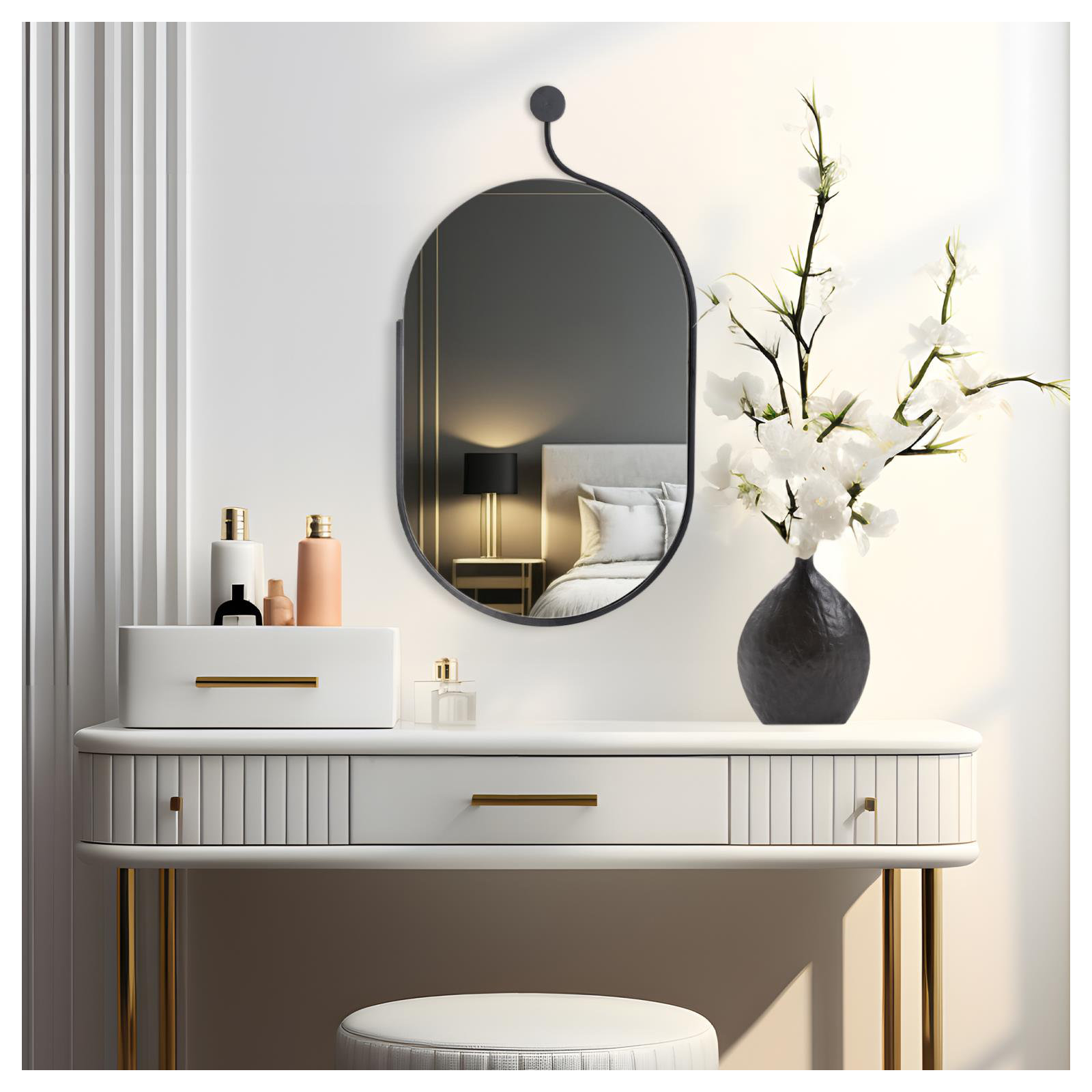 Hudson Rectangular Metal Mirror