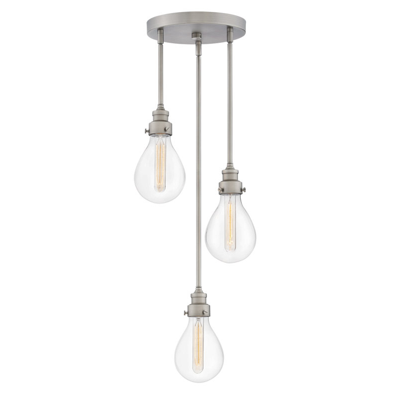 Luminaire suspendu grappe 3 lumières Denton