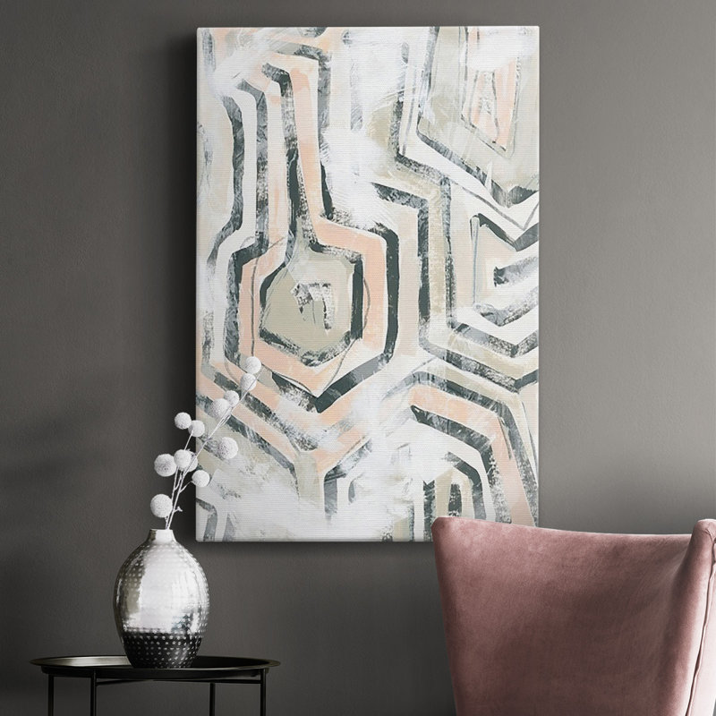 Sable glyphes I sur toile, H 60 po x l 40 po x P 1 po