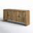 Neutral Textured Mango Wood 30" Carved Front Waterfall Edge Sideboard in Brown - 63" x 16" x 30"
