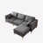 Tissu gris foncé est en rupture de stock