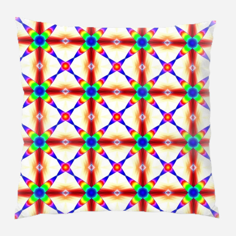Coussin décoratif à motif arc-en-ciel, Intérieur
