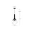 Luminaire suspendu sphère 1 lumière Delilah-66310938