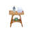 EcoDecors - Serenity, 18 Inch Wide - Teak Shower Bench - Bathroom Stool Seat - in Earthy Teak