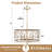 6-Light Dimmable Lantern Drum Crystal Chandelier