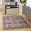 Tapis beige / blanc Performance tissé à la machine / tissé à la machine Motez-1727523173