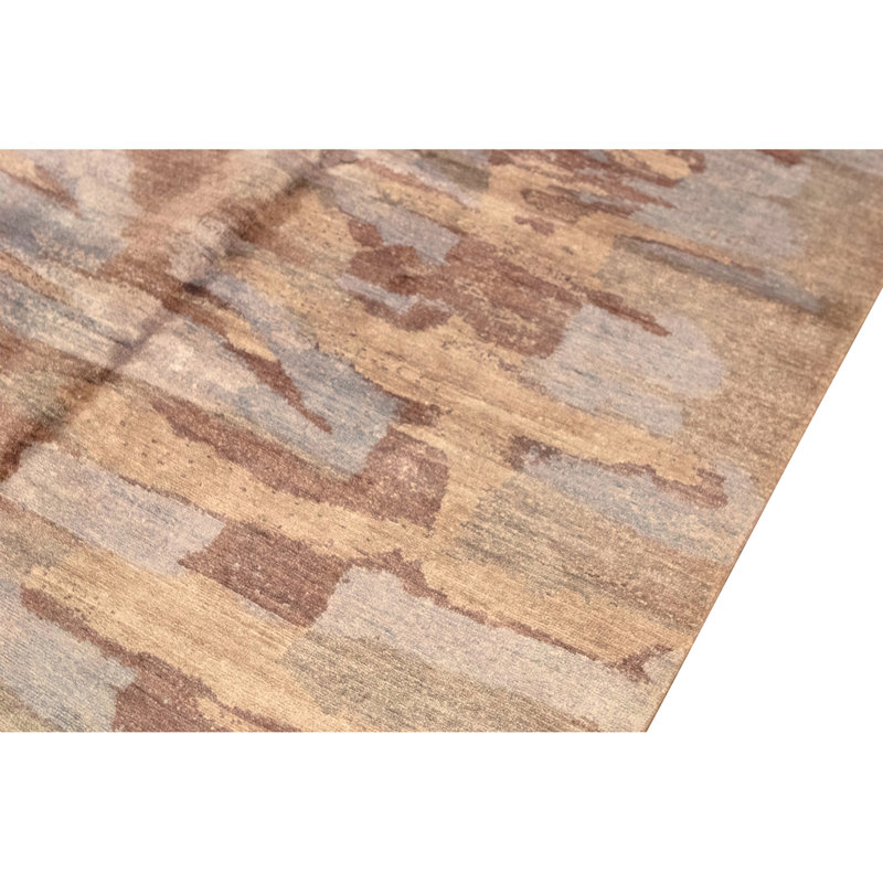 High-Quality Hand-Knotted Plum Area Rug
