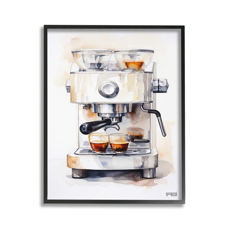 Art moderne, estampe numérique encadrée à la machine par RB, H 30 po x l 24 po, Giclée encadrée noir minuit