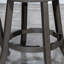 Tabouret de comptoir de 24 po en gris vieilli, siège en tissu gris anthracite. Élégant. Fonctionnalité de pivotement. Structure en bois franc massif. Tabouret facile à assembler, finition grise. Élégant. Pivotement à 360 degrés. Fabrication-940747838