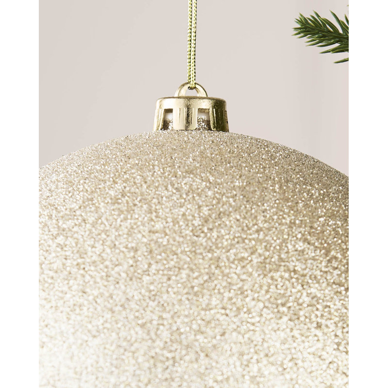 16cm Polystyrene Bauble, 21.8 cm H x 20 cm W x 20 cm D, Latte