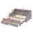 Daybed Featuring Storage Bookcases, Two Drawers and Built-in Charging Design-717015478