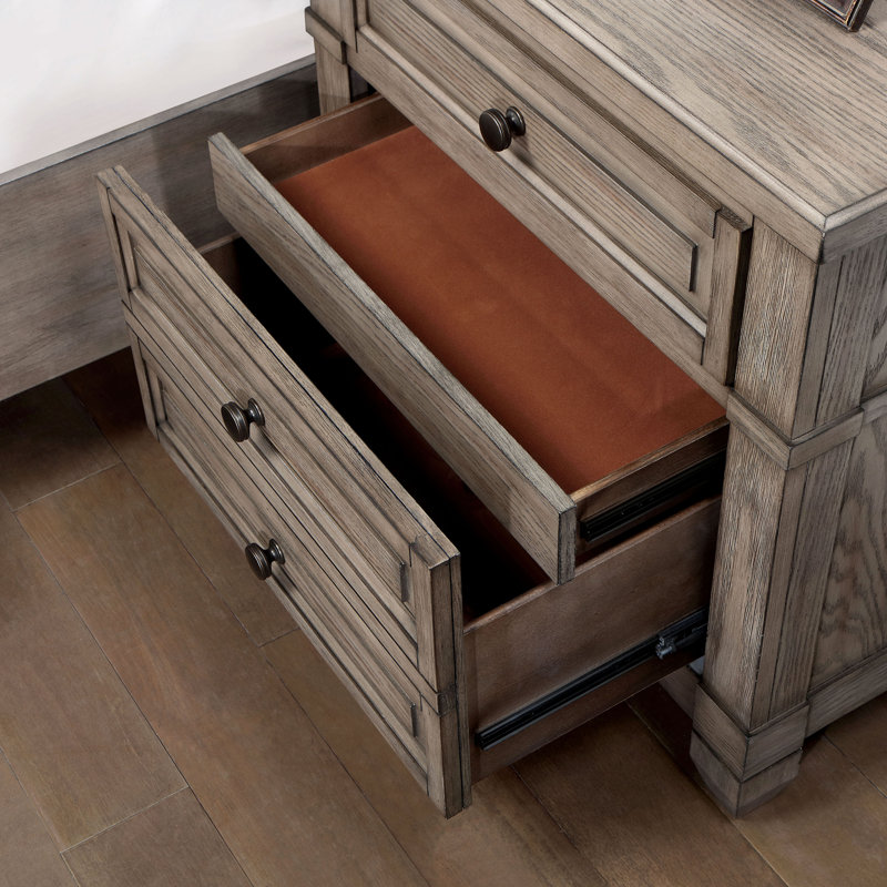 Wilniya 3-Drawer Nightstand