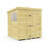7ft x 6ft Pent Shed - Single Door with Windows