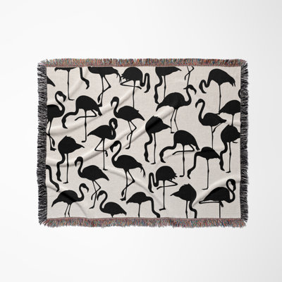 Jeté en mélange de coton Vixo Flamingo
