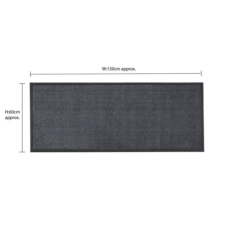 Non-Slip Indoor Doormat, Runner 60 x 150cm, Blue