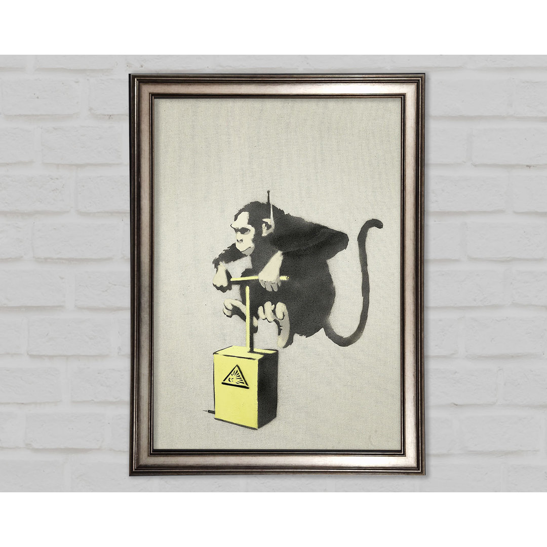 Gerahmtes Wandbild Monkey Detonator