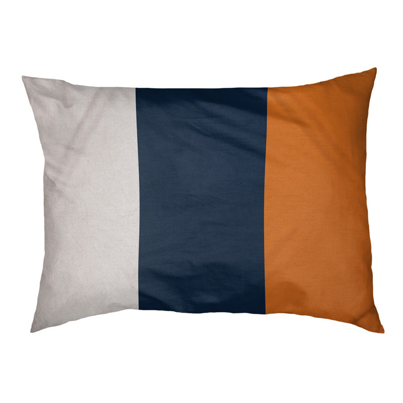 Coussin pour chien Auburn, Très grand (l 50 po x P 40 po x H 7 po), Blanc / bleu / orange