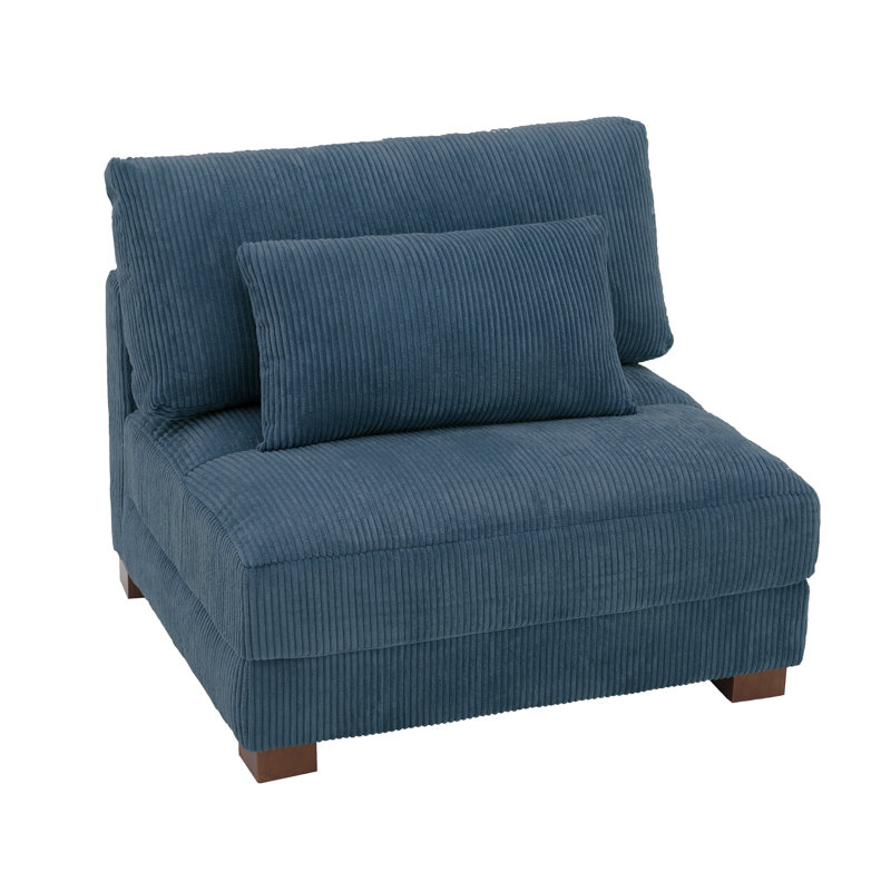 Upholstered Accent Chair, Navy