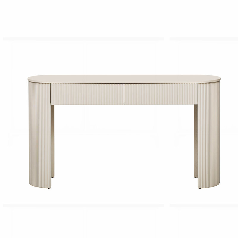 Console ovale moderne avec rangement