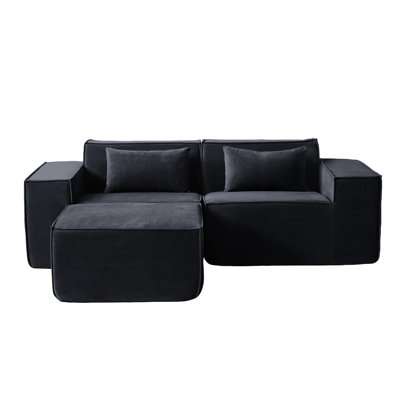 3 - Piece Modular Sectional With Ottoman