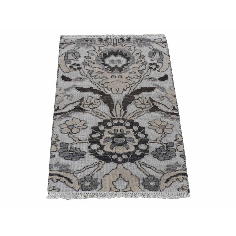 Tapis en laine noué à la main 2 pi 1 po x 3 pi 1 po Oushak 257F97014B824B5083C45F6D2690B810
