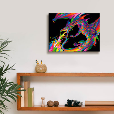 Art mural sur toile Trinx «Fantasy Dragon» par Bob Weer