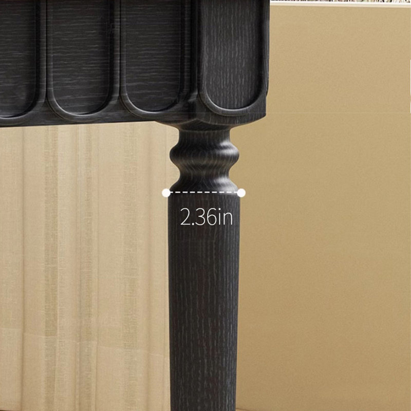 Vernola, Black, 27.56"H x 55.12"L x 31.5"W, Black