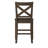 York Upholstered Faux Leather Counter Stool with Solid Wood Frame