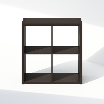 Open Back Multipurpose Clothing & Closet Storage Organizer Shelf, 4-Cube