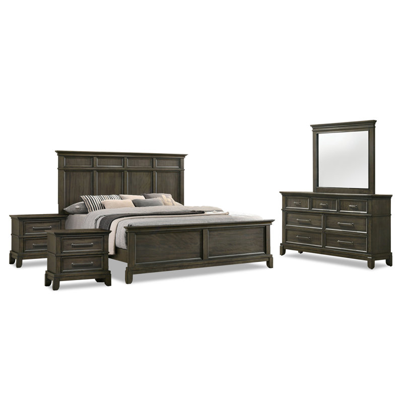 Filloreta Solid Wood Piece Bedroom Set, Queen