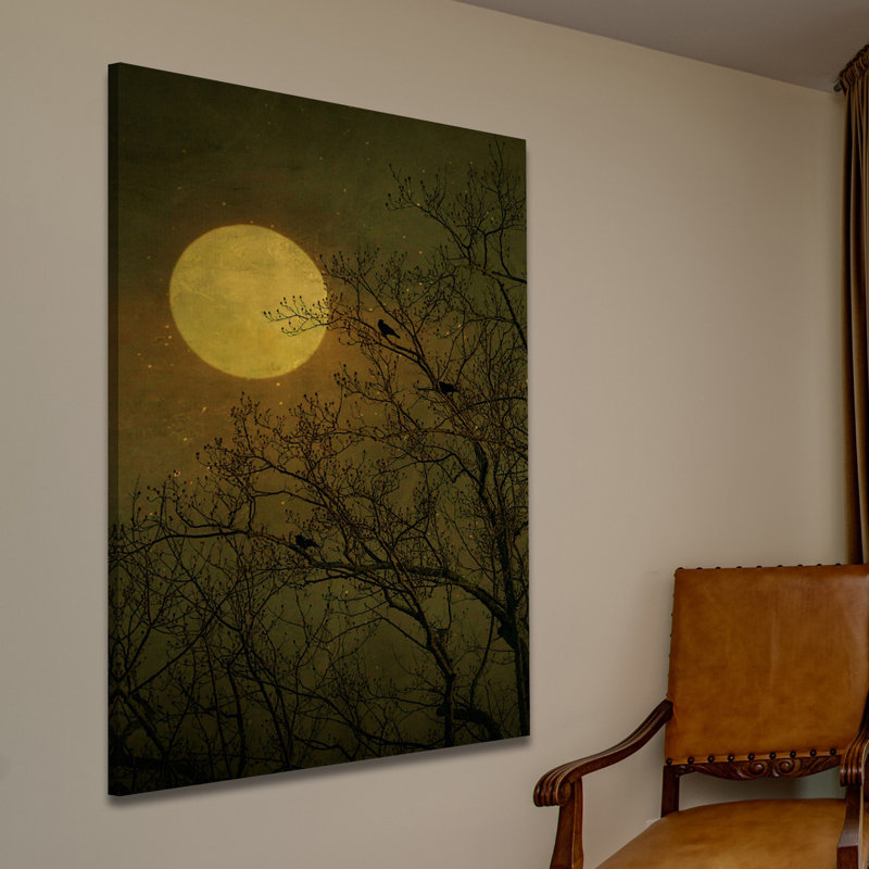 Reproduction d’art sur toile tendue "dark side" par robin, H 24 po x l 16 po x P 1,5 po
