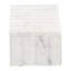 Neutral White Marble Storage Box Contemporary Textured - 7" x 4" x 3"