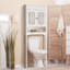 Armoire de rangement autoportante pour salle de bain allant au-dessus de la toilette Palazzolo