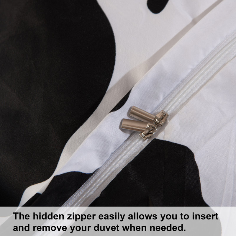 3 Piece Duvet Cover Set, Comforter Cover Set with Ties 100% Brushed Microfiber with Ties - NTBAY