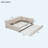 Stylish Upholstered Platform Bed With Convenient USB Ports And Space - Saving Trundle, Ideal For Comfortable And Functional Bedrooms-2111801278