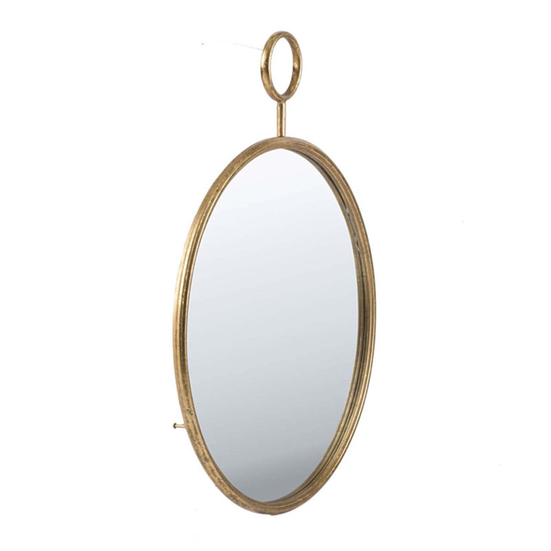 Miroir mural 22 "x 28" avec cadre en fer, miroir décoratif pour le salon, le vestibule, le bureau, 28,3 po x 22,4 po