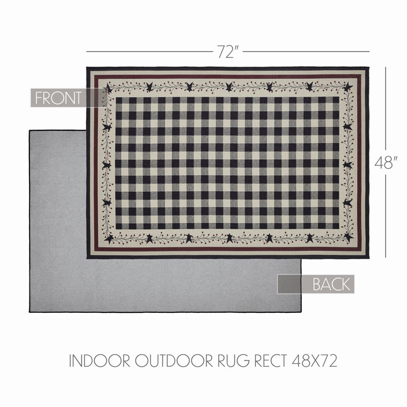 Tapis intérieur / extérieur Pip Vinestar, Rectangle 4 po x 6 pi