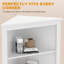 Grande armoire de rangement en coin Farmhouse avec portes de grange, tablettes réglables, armoire d'angle peu encombrante pour la salle de bain, la cuisine et le salon