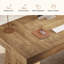 55 po Bureau de direction moderne, bureau d'ordinateur, table de conférence en bois avec double piédestal pour bureau à domicile-1391284486